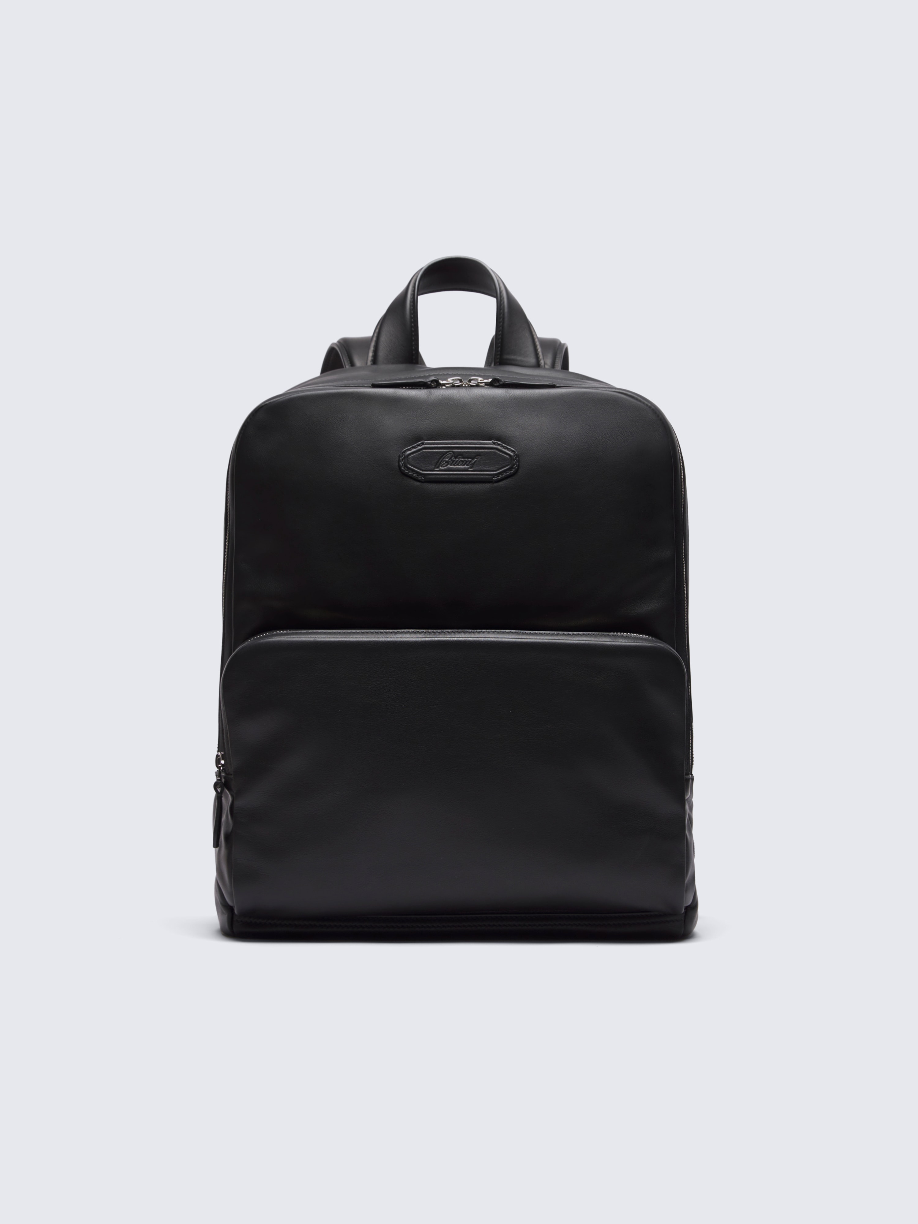 go toBlack nappa leather Via Veneto backpack
