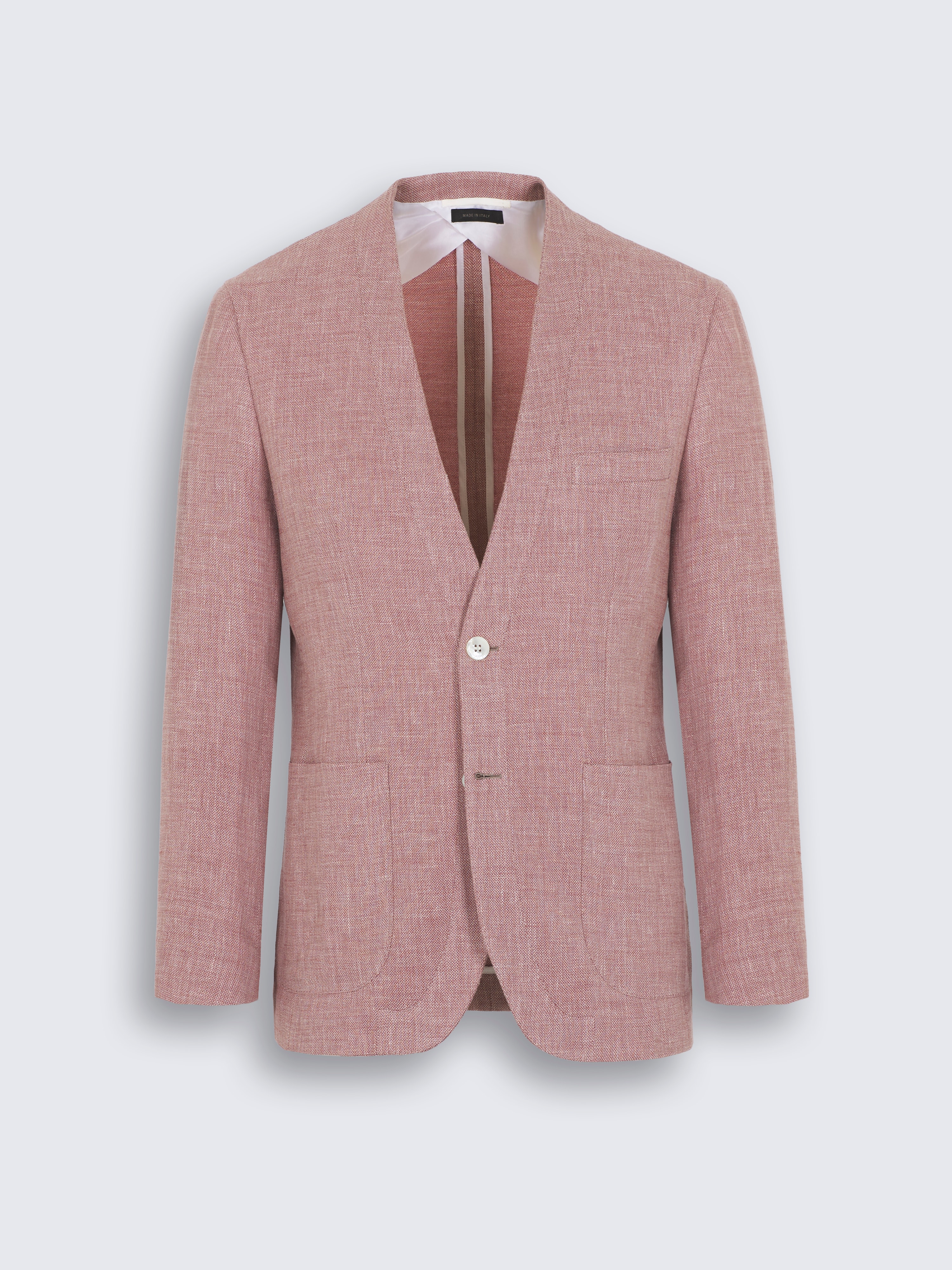 go toPink linen, wool and silk Jardigan