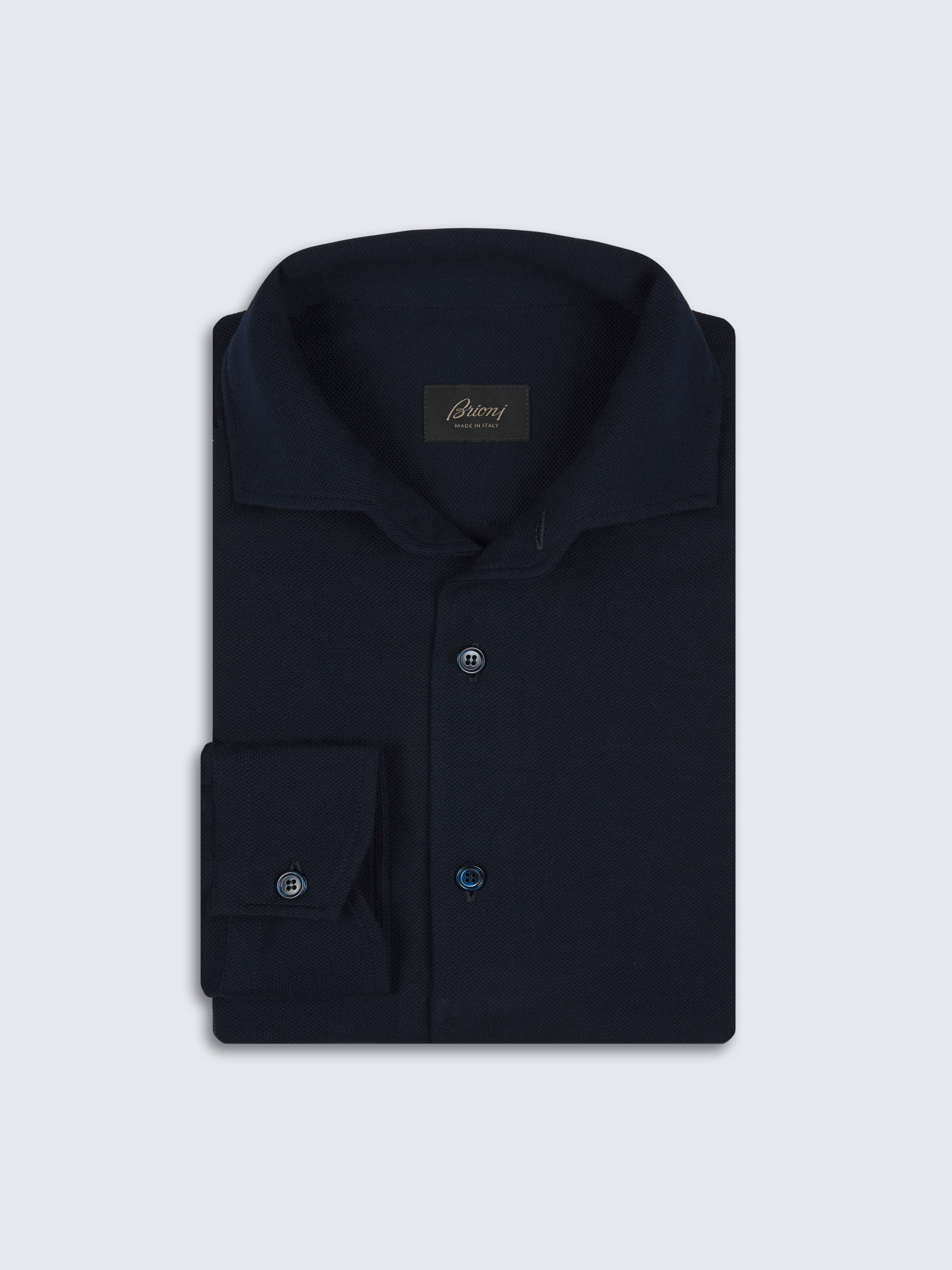 marcello dress shirt Marcello Sport Classic Fit Roll Collar Shirt Color: Ecru, Size: Small