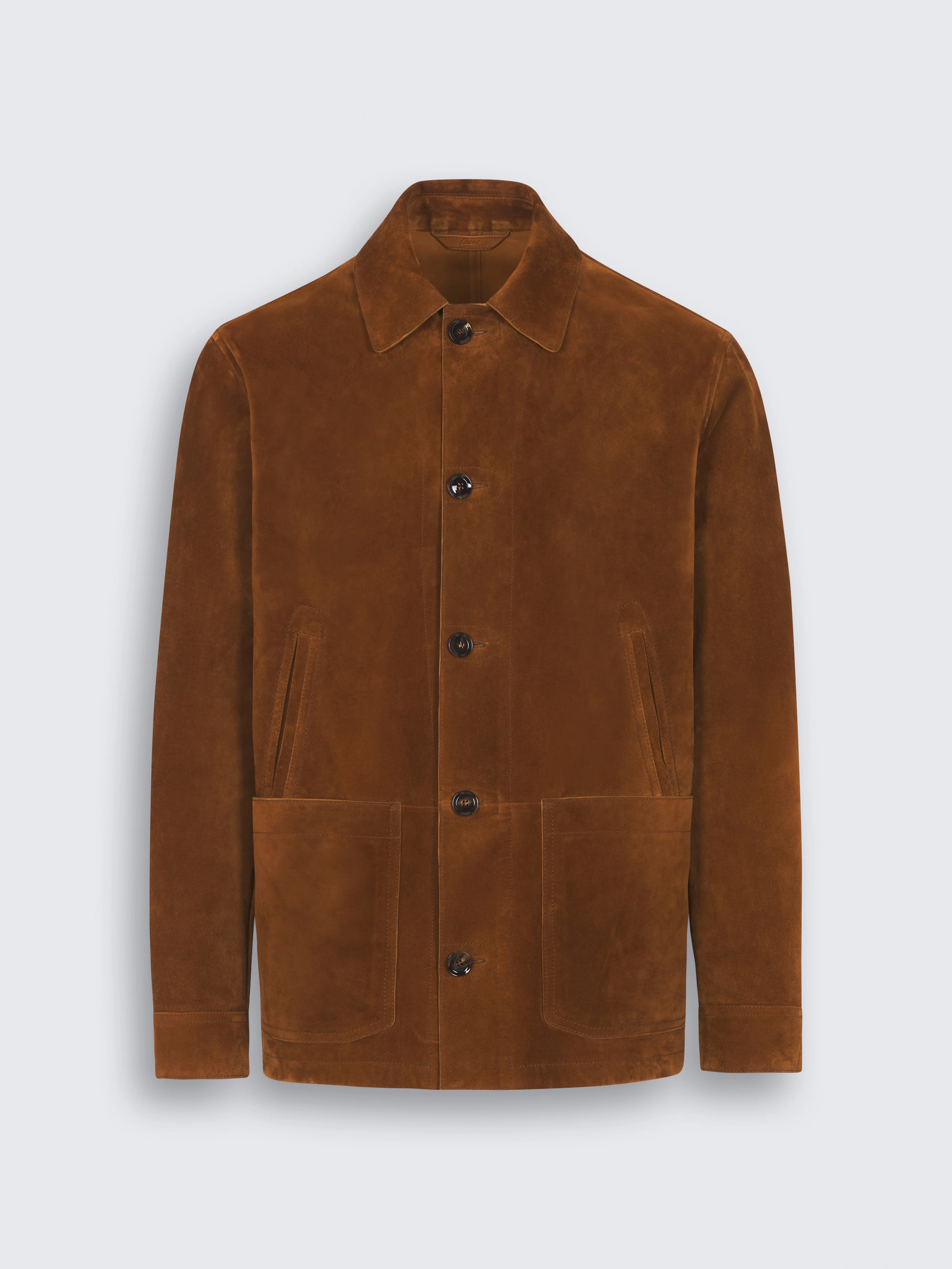 go toBrown cashmere suede desert jacket