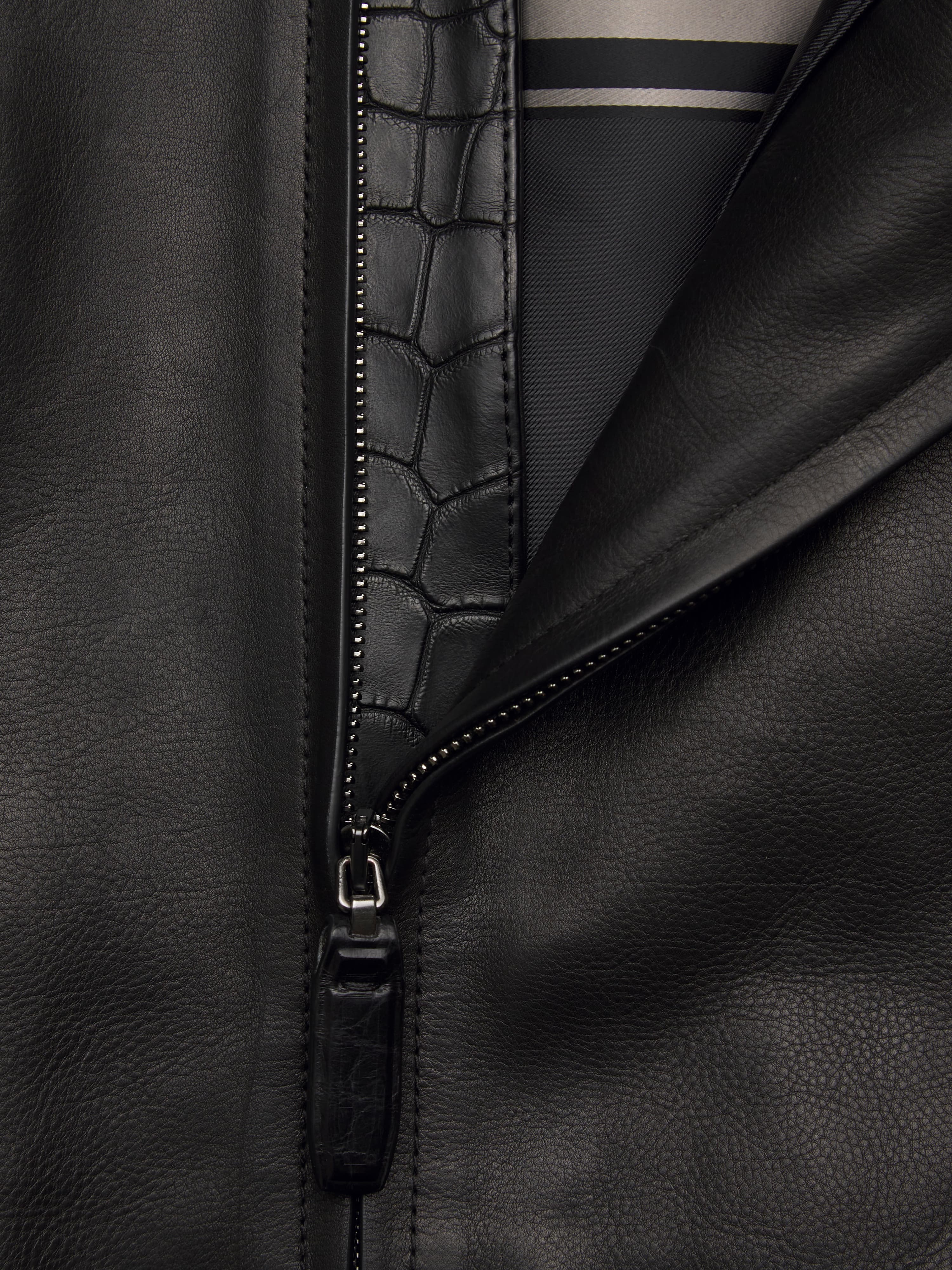 Urban Classics BIG U COLLEGE - Giubbotto Bomber - Black Palewhite/nero - Foto 4