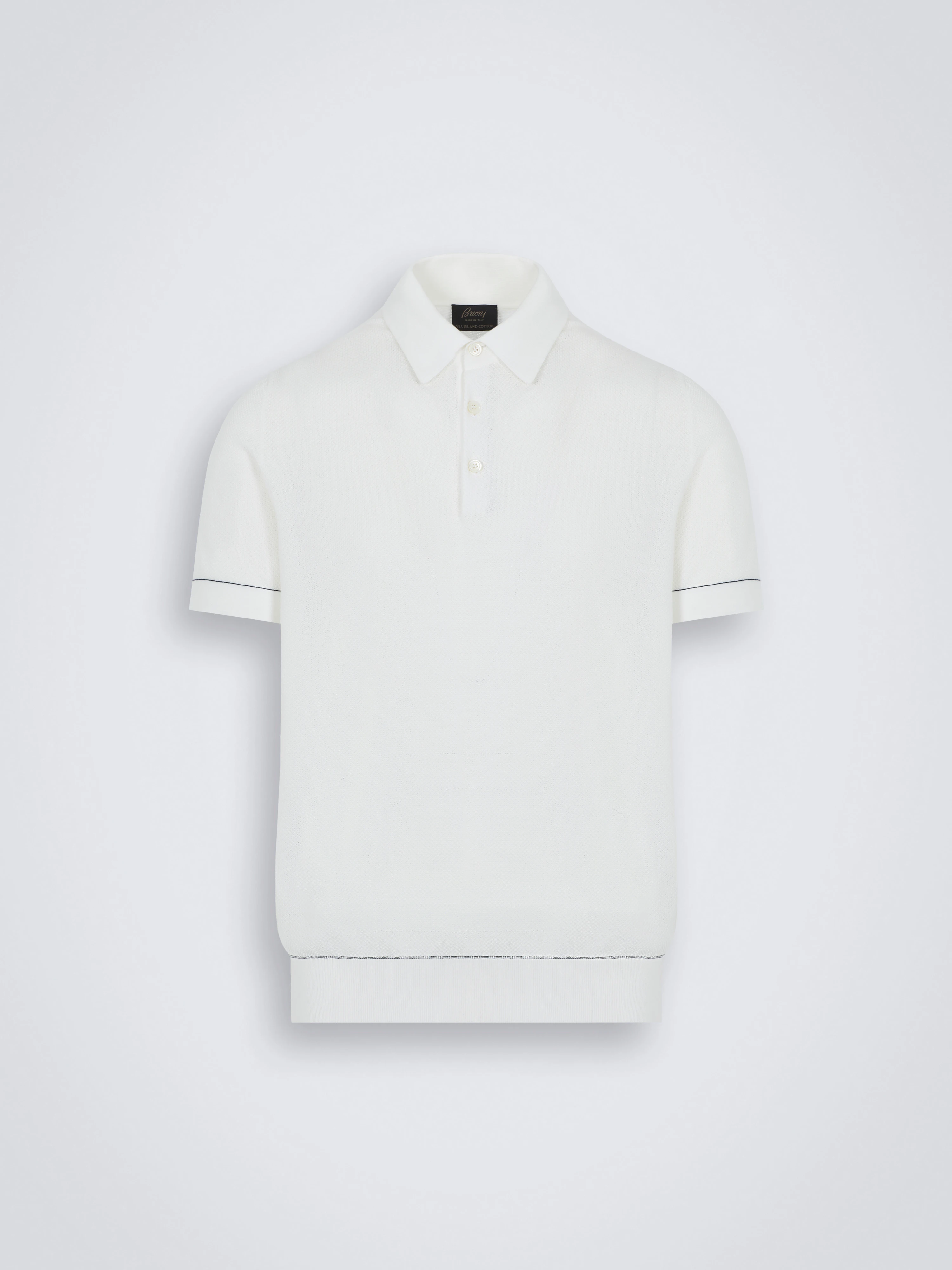 Essential white Sea Island cotton polo