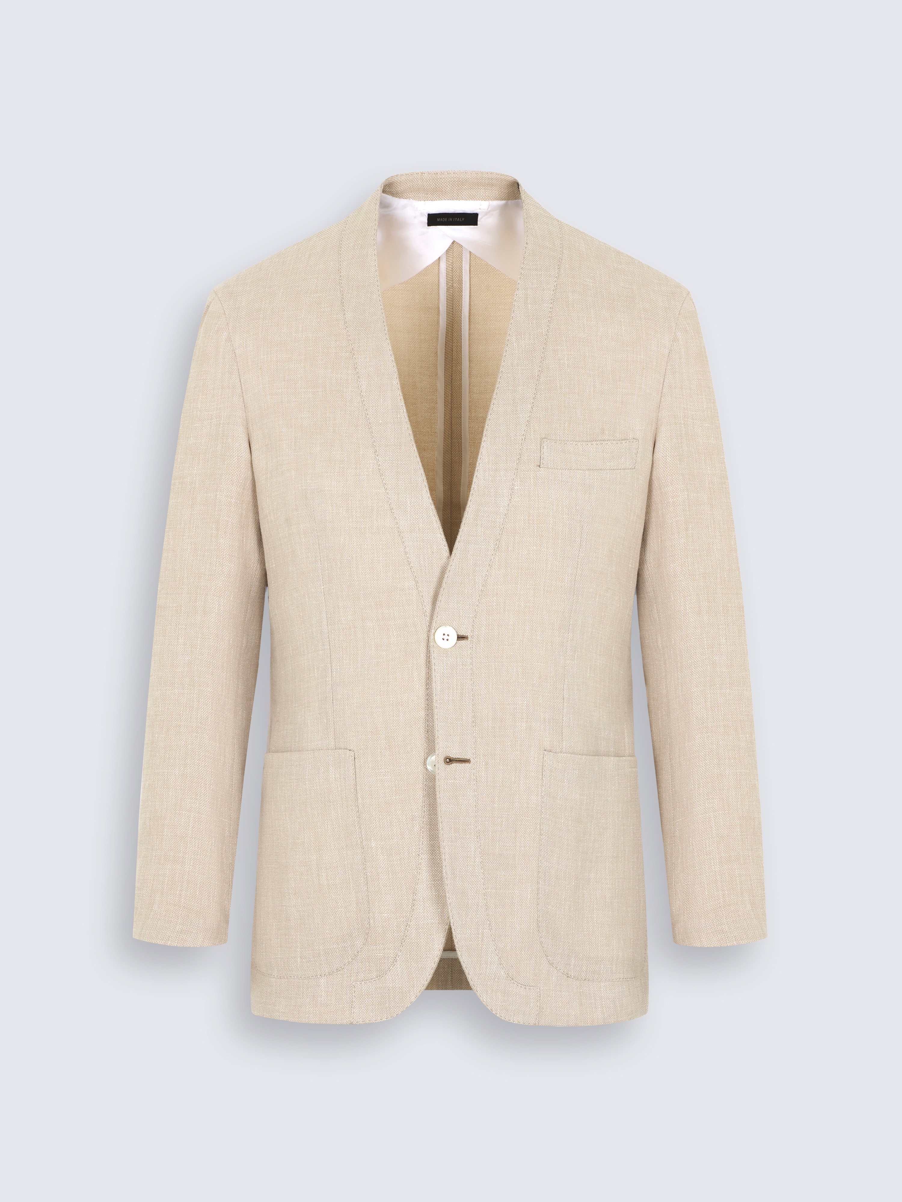 go toBeige linen, wool and silk Jardigan
