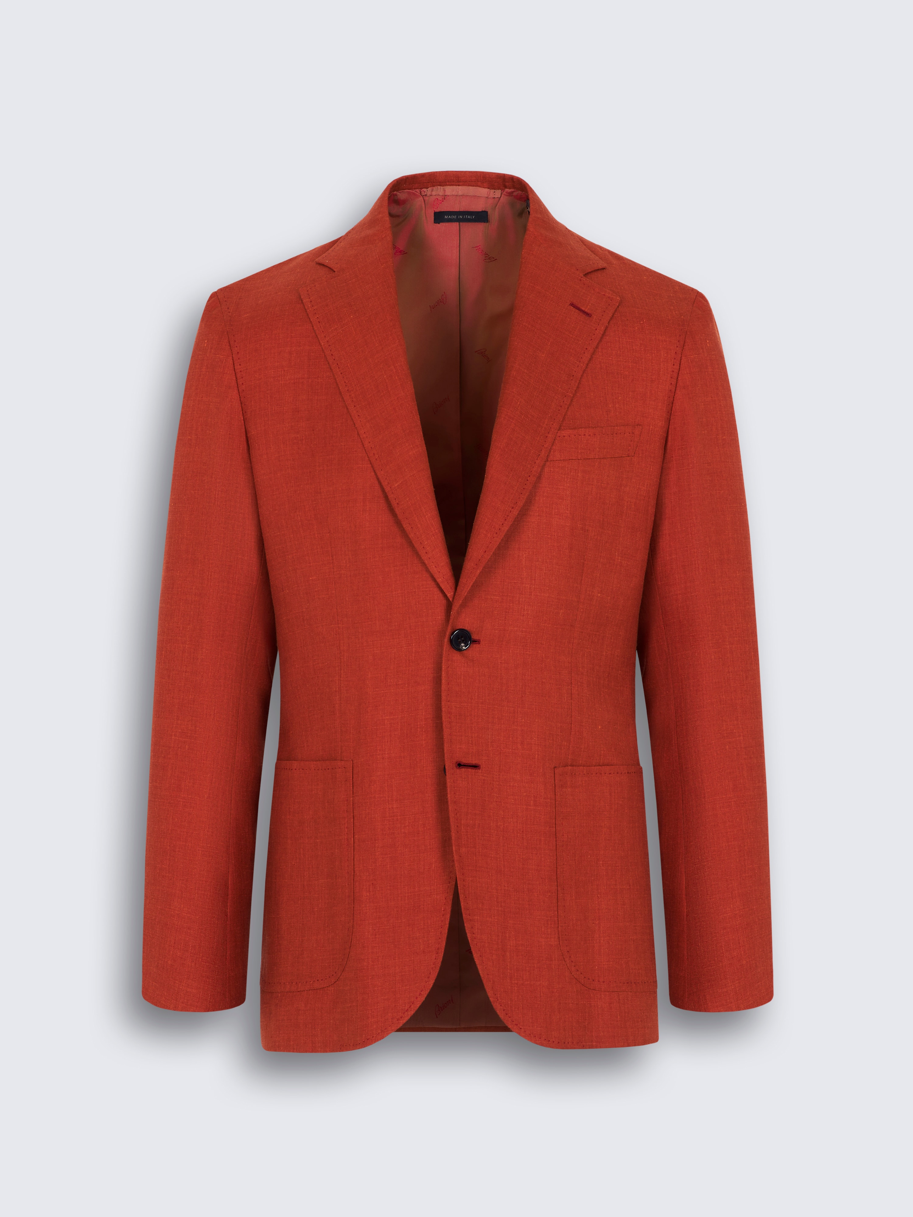 go toZefiro 브릭 실크 캐시미어 린넨 소피오 블레이저