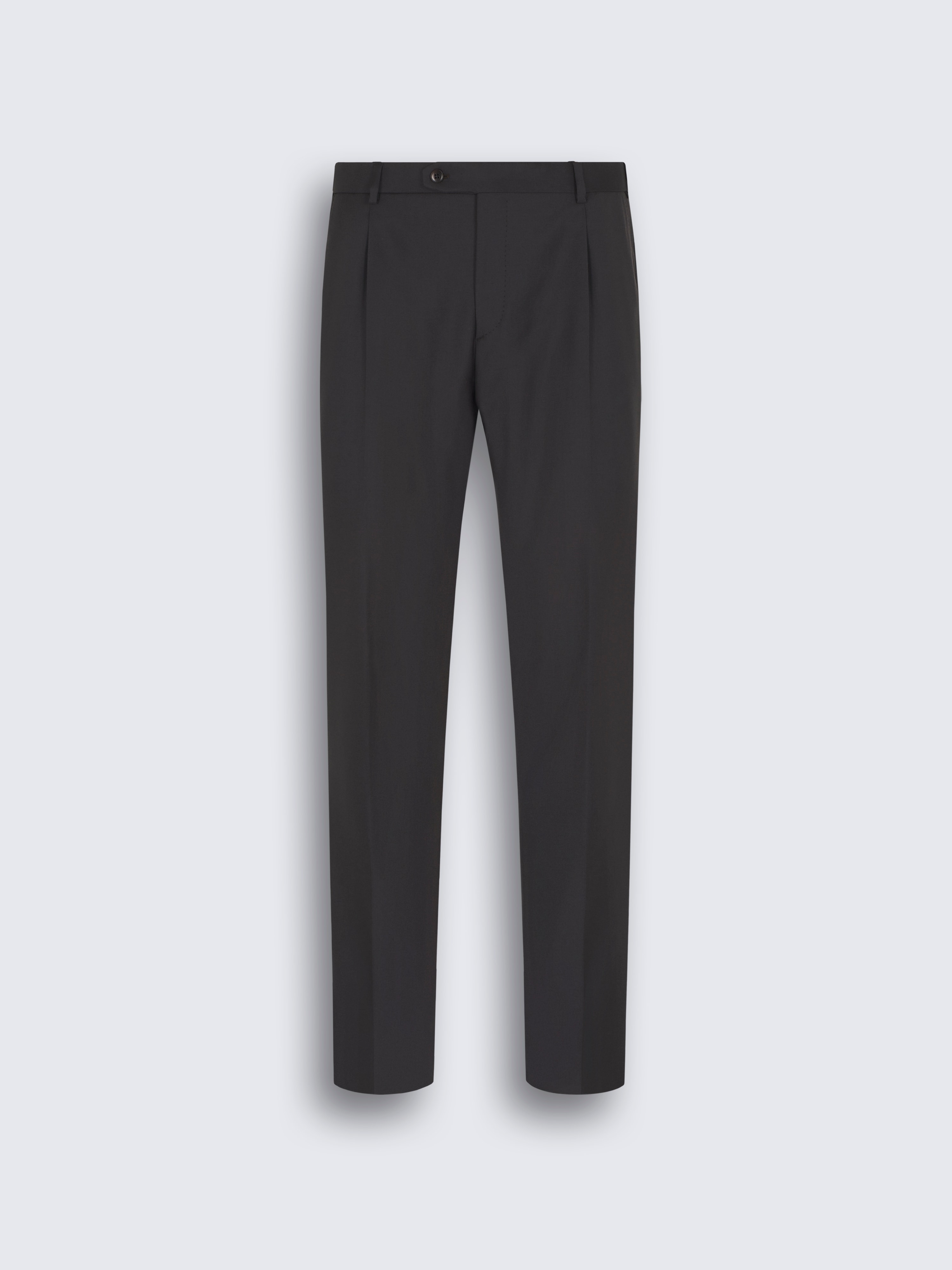 go toDark brown wool Journey trousers