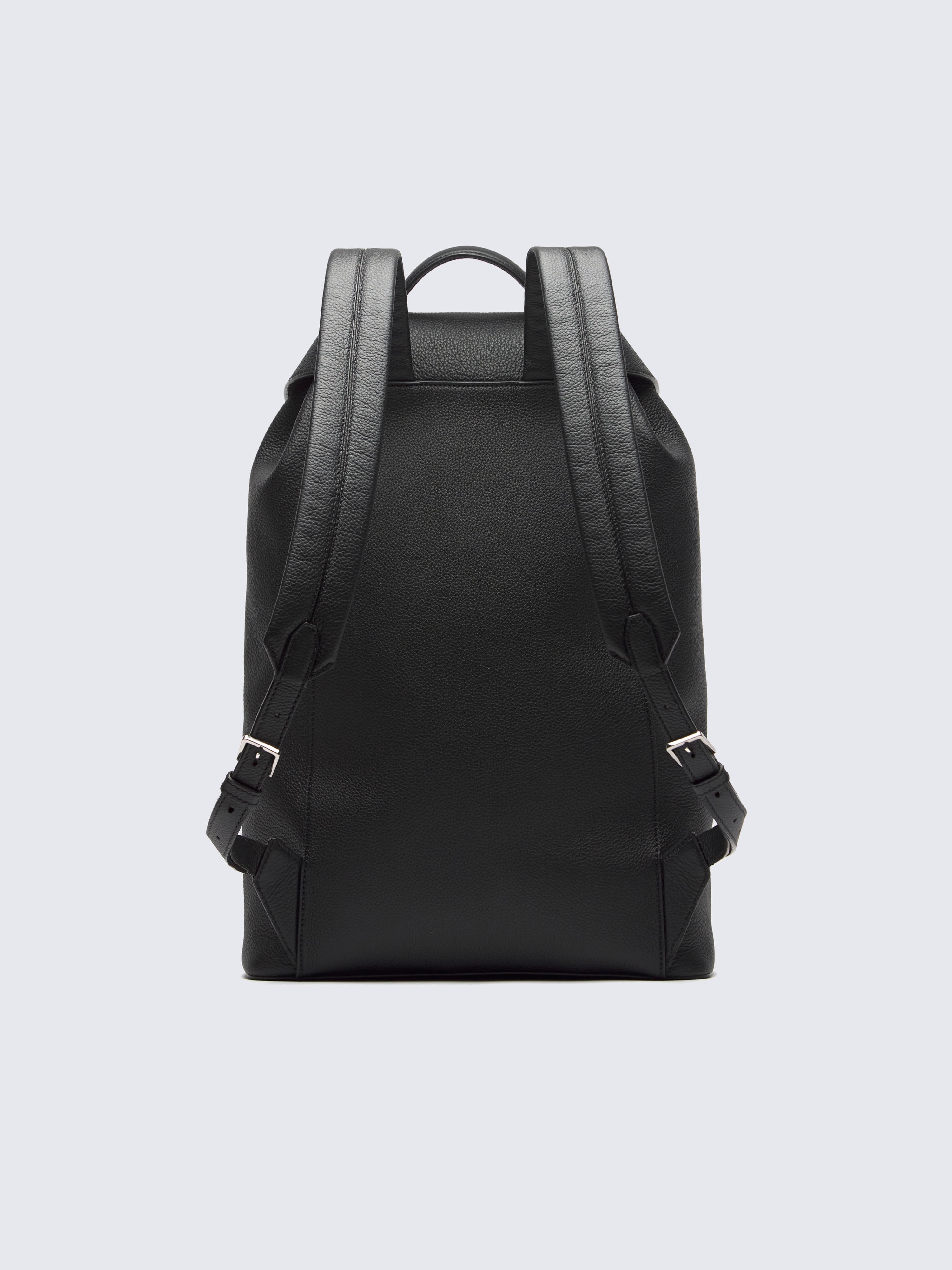 black leather style backpack For Men | 16" Laptop Backpack | Leather Backpack For Women | Nubuck Leather College Backpack Way Zipper With Leather Pullers Blazer No. 278 | Vintage