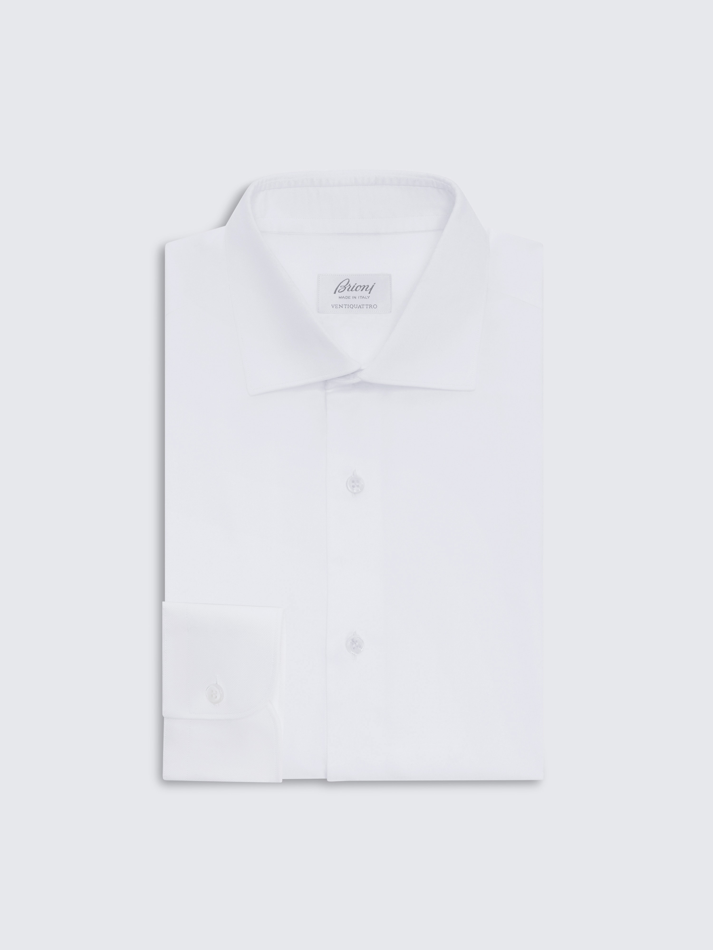 go toWhite Ventiquattro cotton formal shirt