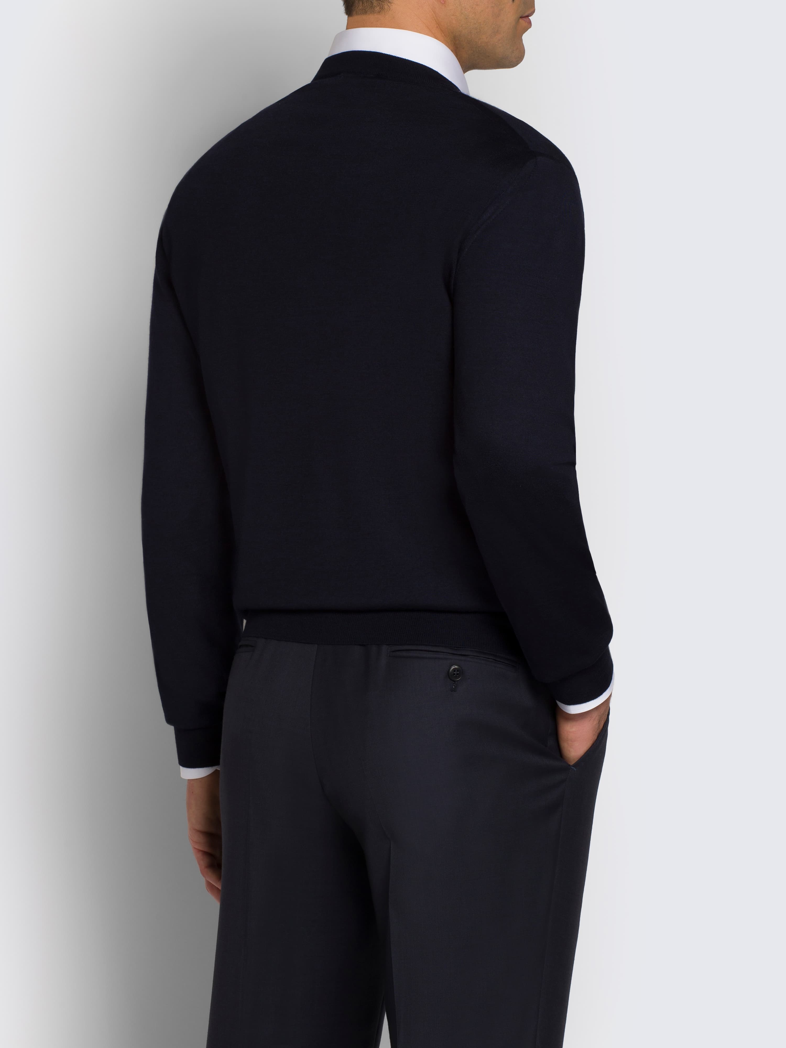 Runcati - Maglione da uomo in lana a maniche lunghe, girocollo, invernale, caldo, pullover vintage a tinta unita, vestibilità regolare, Nero , M Runcati - Maglione da uomo in lana a maniche lunghe, girocollo, invernale, caldo, pullover vintage a tinta unita, vestibilità regolare, Nero , M