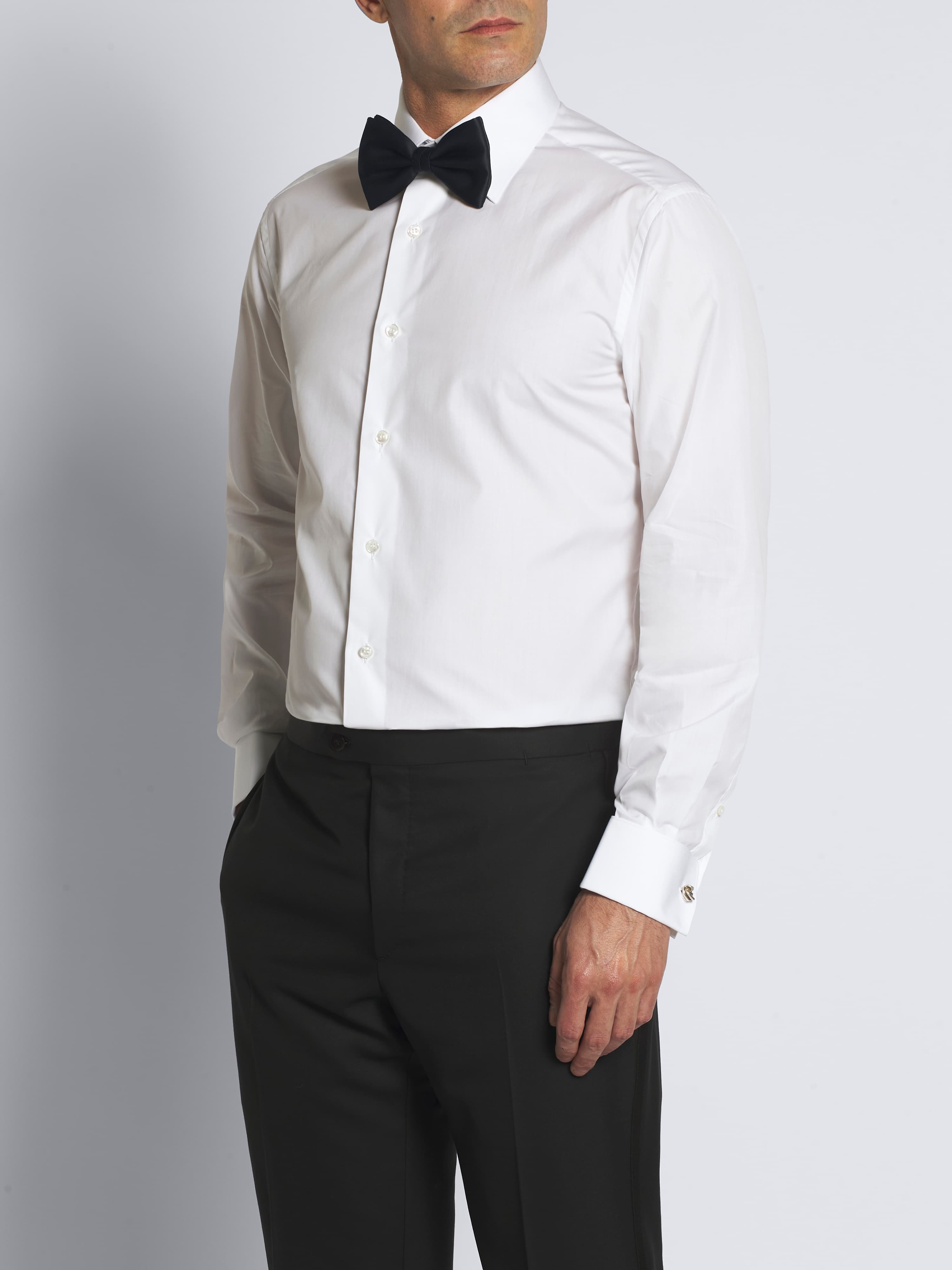 Essential White cotton French cuff formal shirt Essential White cotton French cuff formal shirt