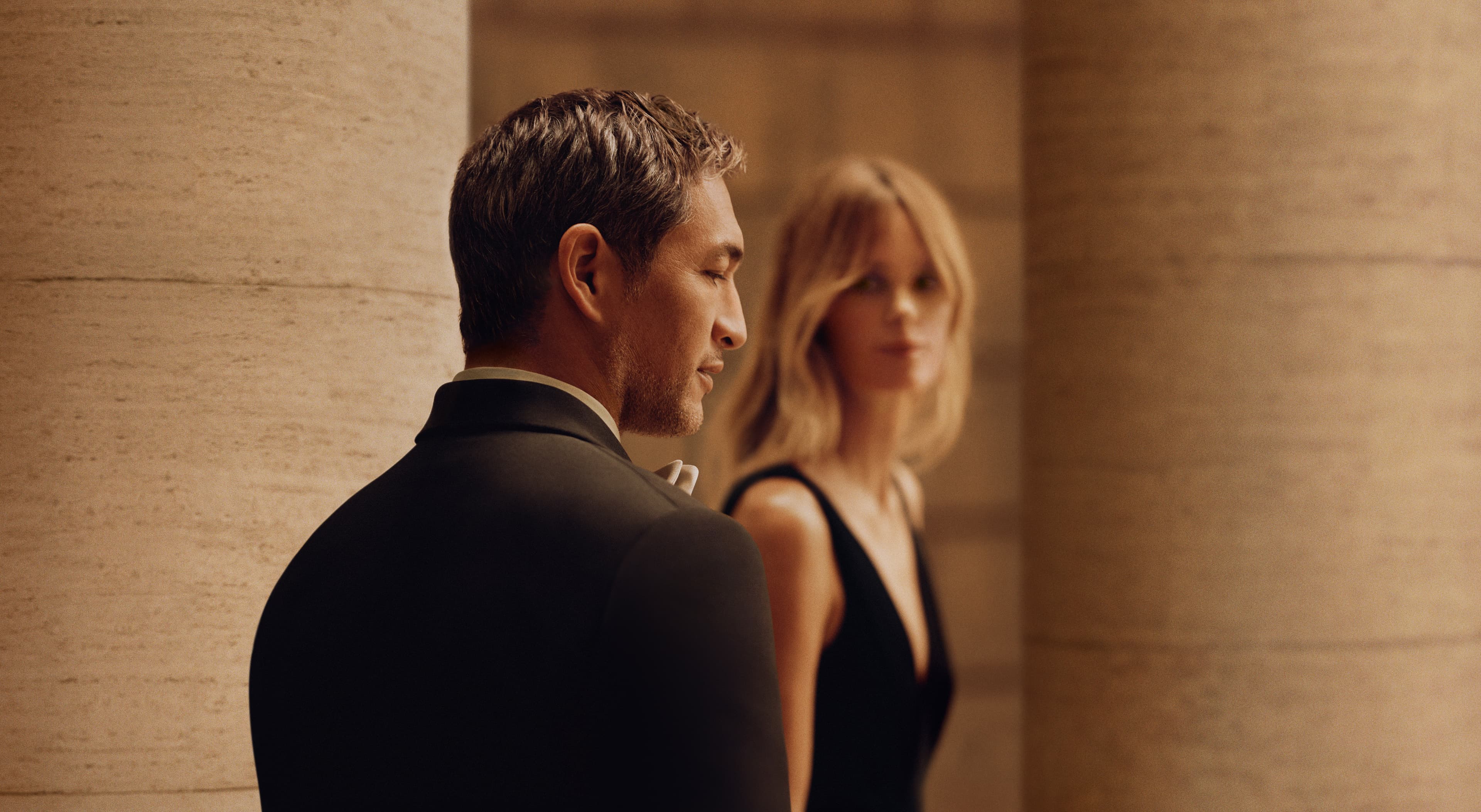 Brioni model for the Eau de parfum intense