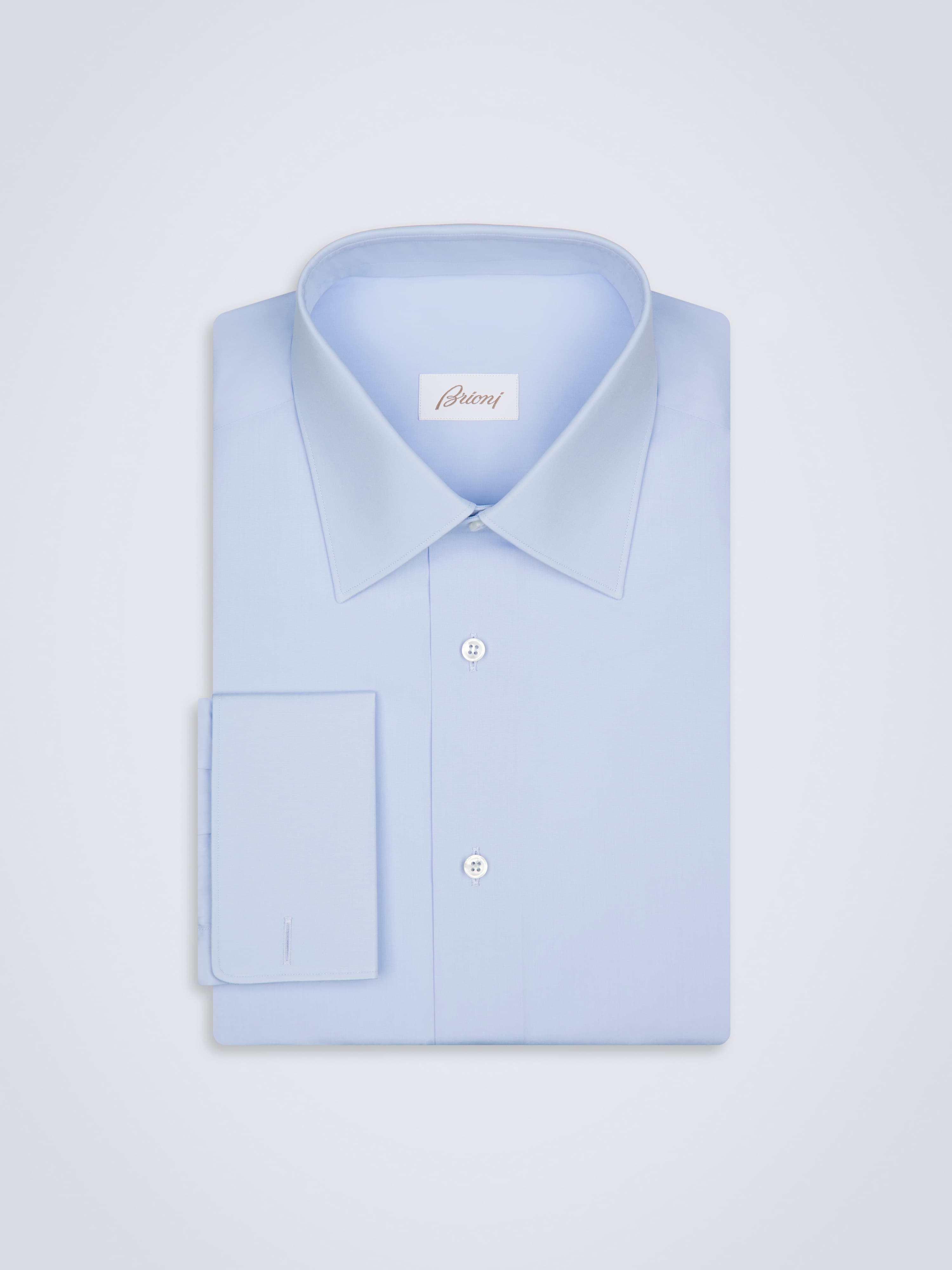 brioni french cuff dress shirts Brioni Cotton Poplin French-Cuff Dress Men Shirt