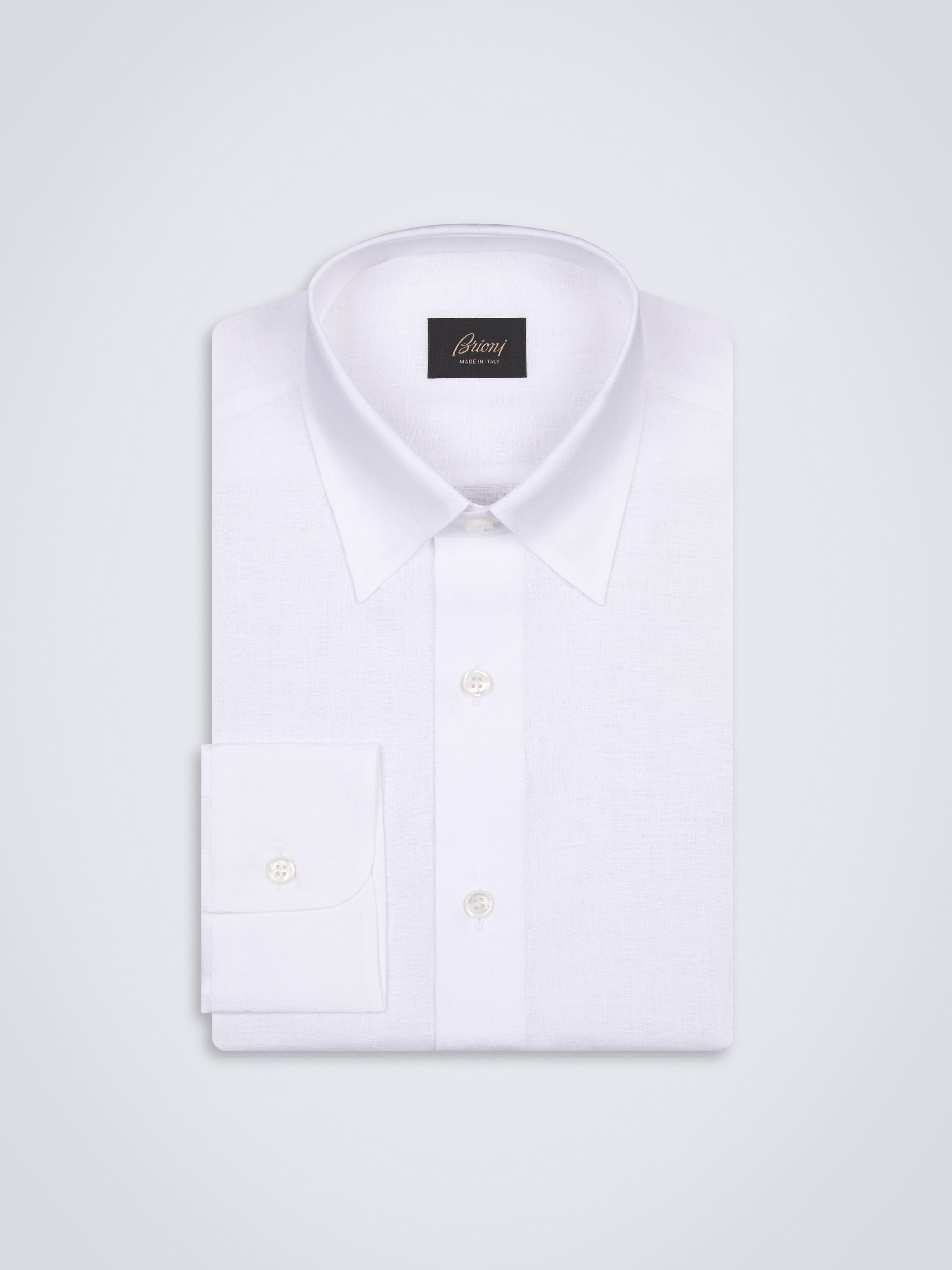 Brioni linen Sport shirt White - Size: L Brioni linen Sport shirt White - Size: L
