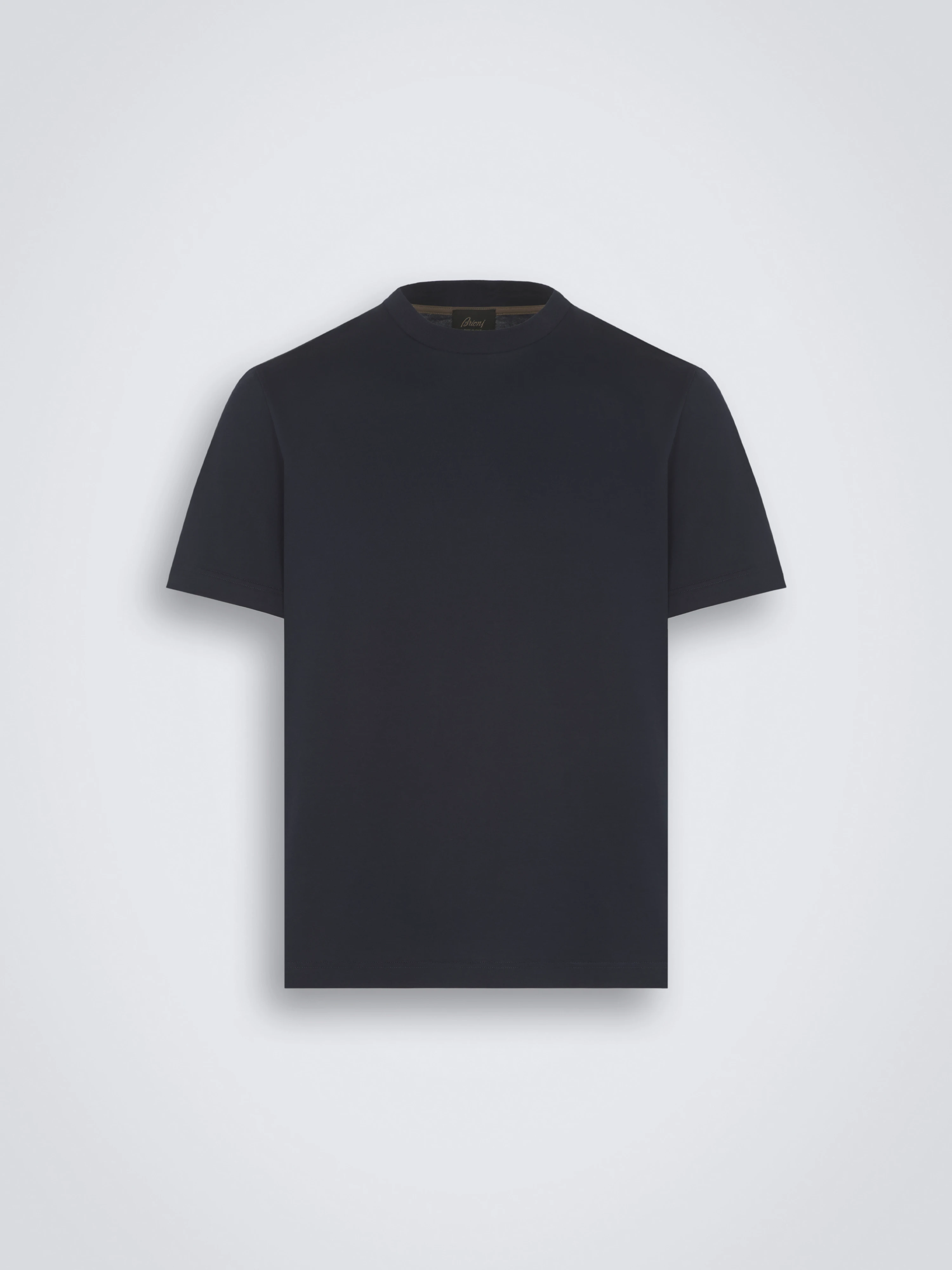 Essential navy blue gassed organic cotton T-shirt